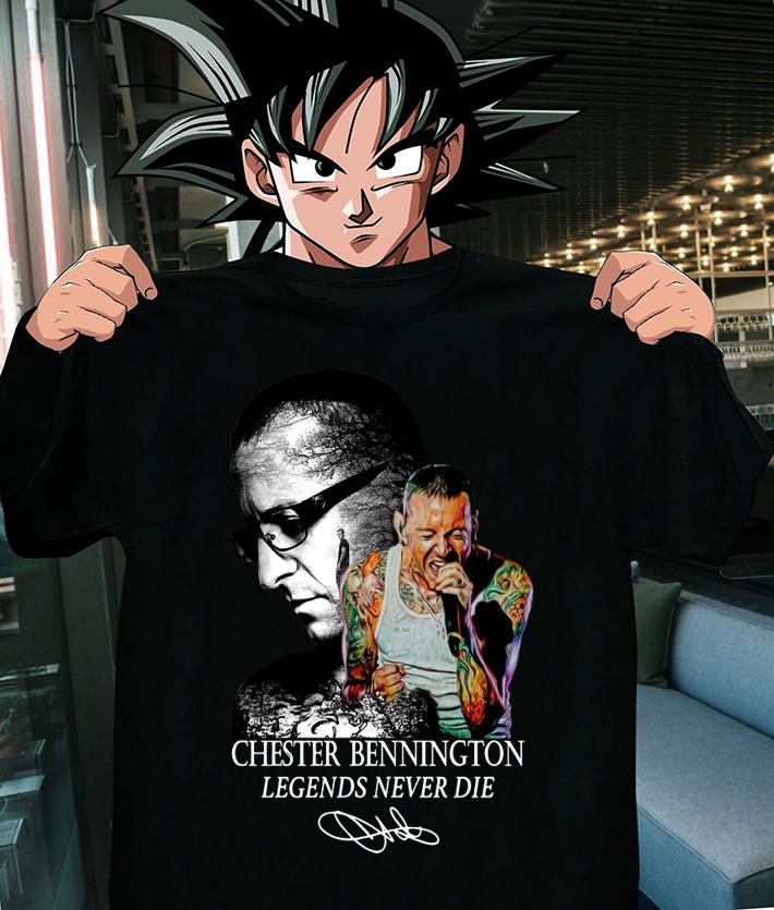 Chester Bennington legends never die signature Linkin Park t-shirt shirt