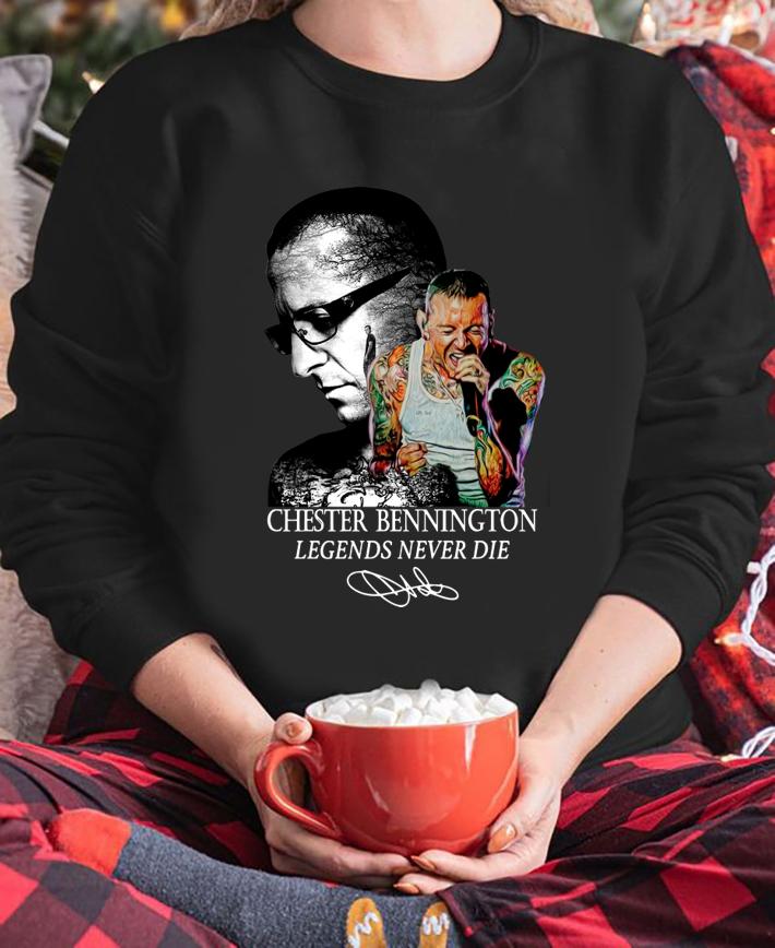 Chester Bennington legends never die signature Linkin Park t-shirt sweatshirt