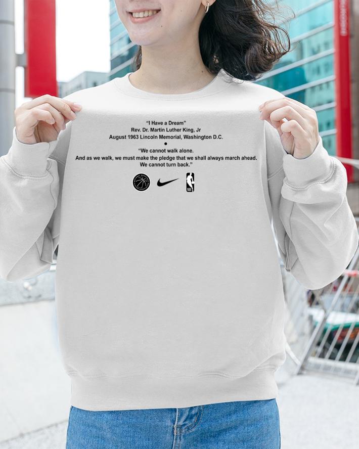 Nike NBA MLK t-shirt sweatshirt