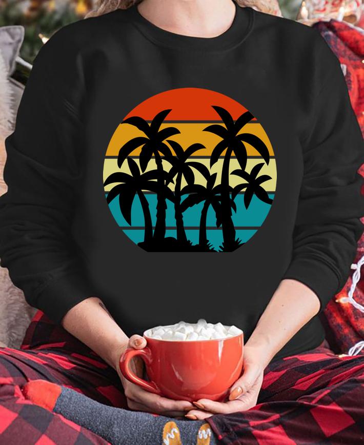 Palm Trees Beach Sunset Classic t-shirt sweatshirt
