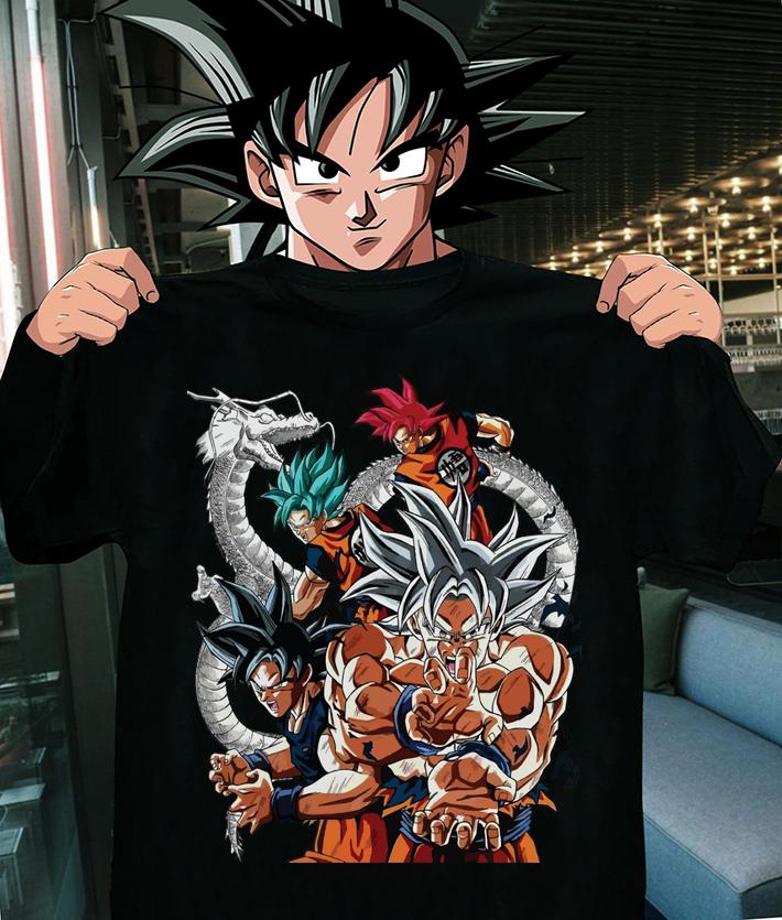 Son Goku All Transformation Forms t-shirt shirt
