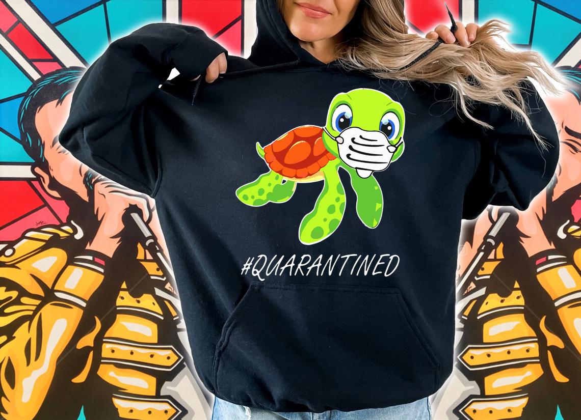 Turtle Mask #Quarantined Covid-19 t-shirt hoodie