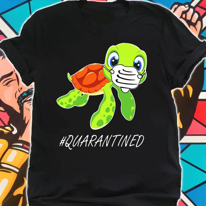 Turtle Mask #Quarantined Covid-19 t-shirt shirt