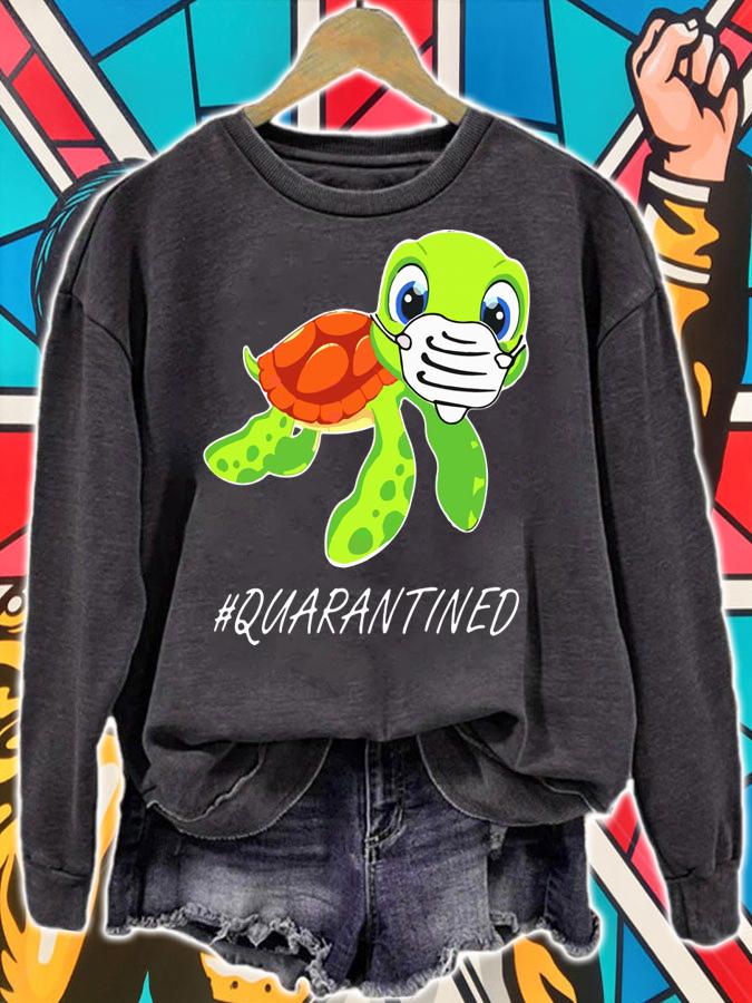 Turtle Mask #Quarantined Covid-19 t-shirt sweatshirt