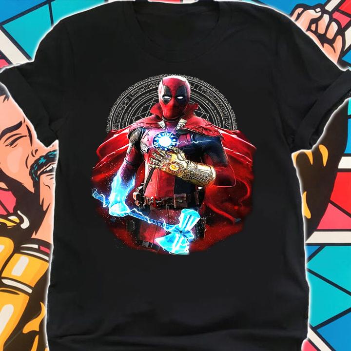 Mashup Deadpool Doctor Strange Iron Man Thanos Thor Avengers Infinity War t-shirt shirt