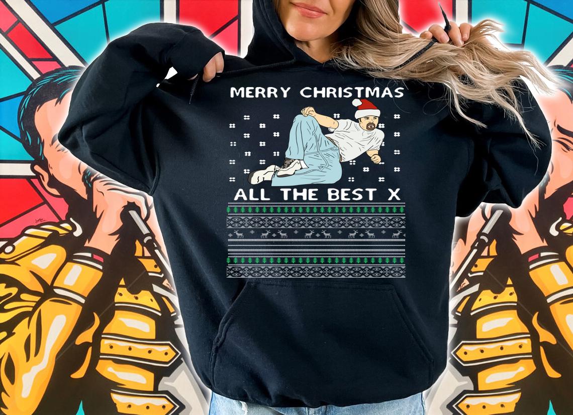 David Brent Merry christmas all the best x ugly christmas t-shirt hoodie