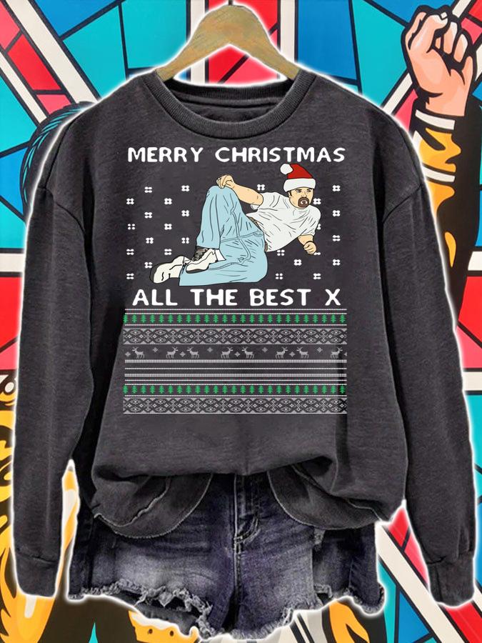 David Brent Merry christmas all the best x ugly christmas t-shirt sweatshirt
