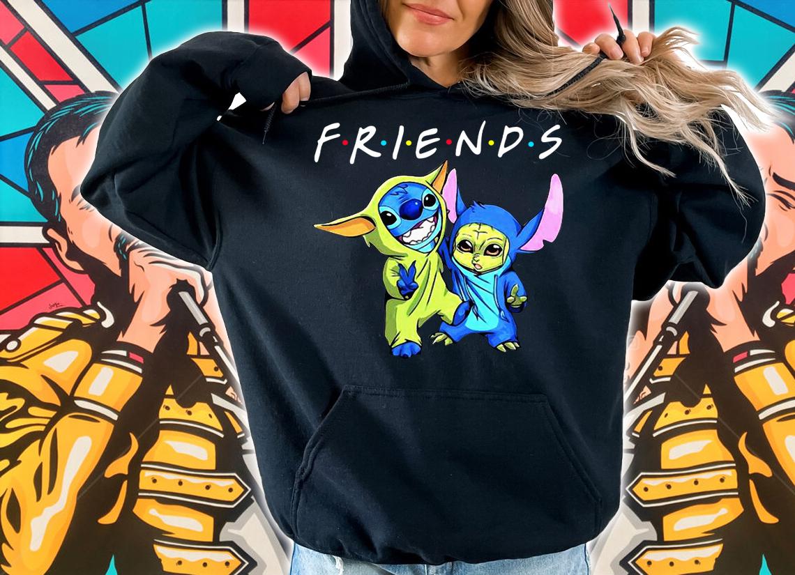 Baby Stitch And Baby Yoda t-shirt hoodie