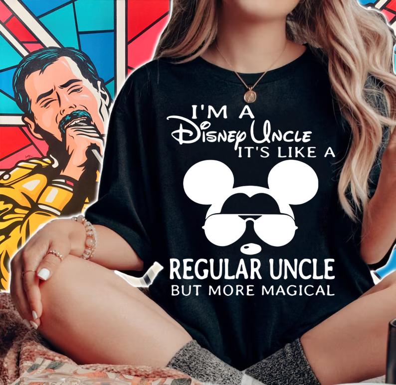 I'm a Disney uncle it's like a regular uncle but more magical t-shirt woman shirt