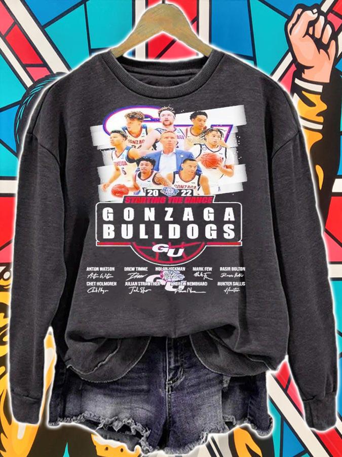 2022 Starting the Dance Gonzaga Bulldogs signatures shirt t-shirt sweatshirt