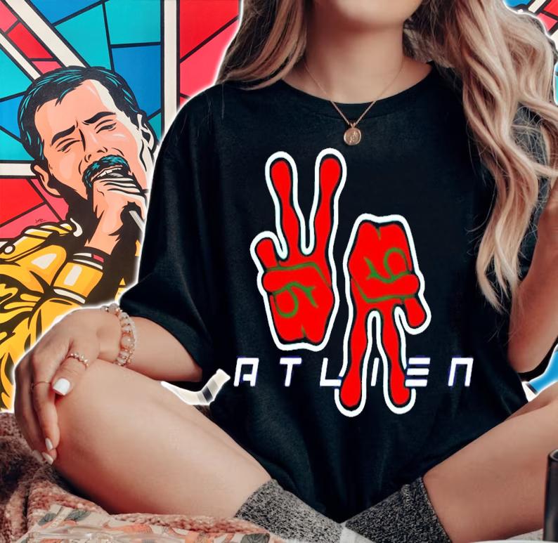 Atlien up down shirt t-shirt woman shirt