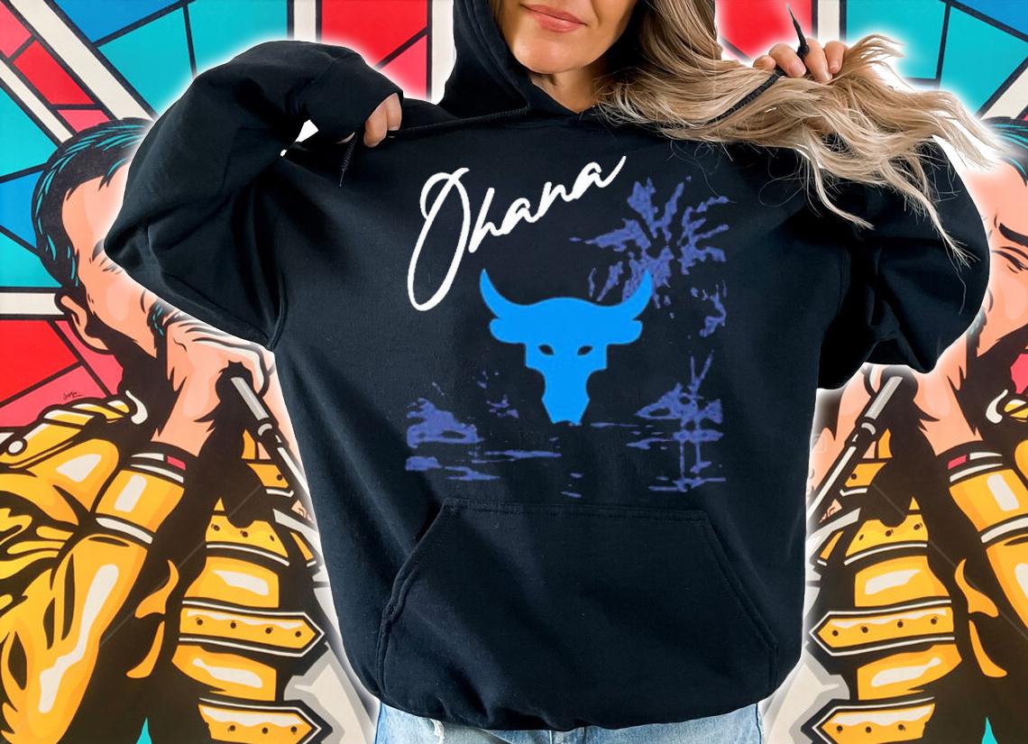 Dwayne Johnson Wearing Ohana Project Rock Transport Shirt t-shirt hoodie