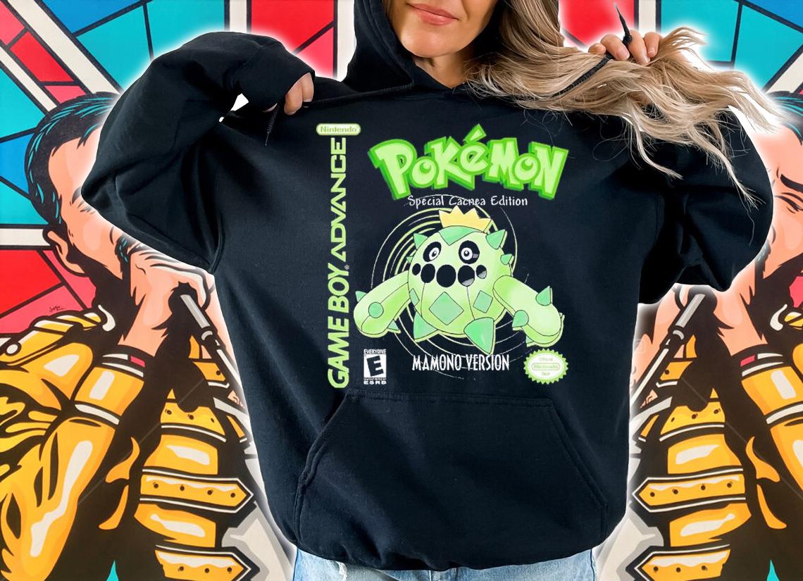 Gameboy Pokemon CACNEA shirt t-shirt hoodie
