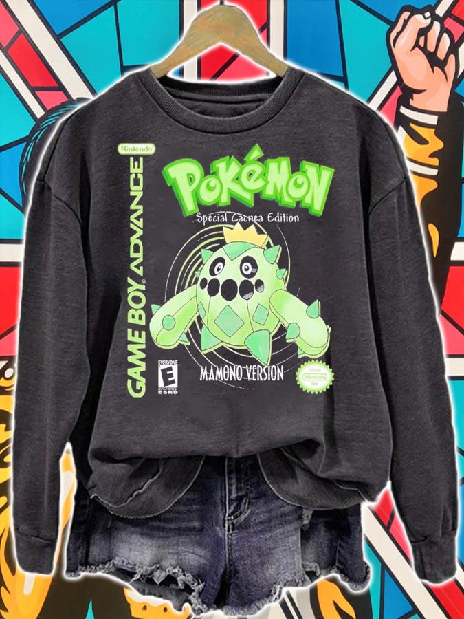 Gameboy Pokemon CACNEA shirt t-shirt sweatshirt