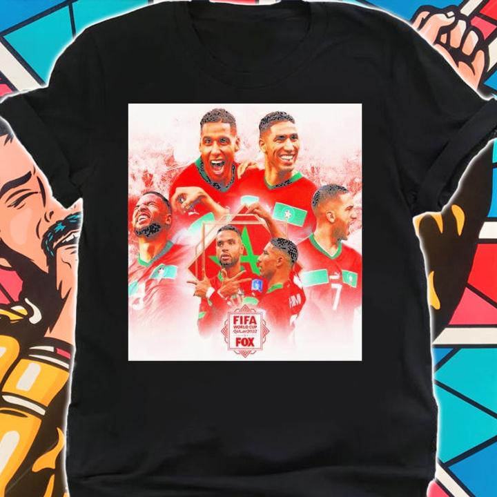 Morocco The Semifinals For The First Time In History World Cup Qatar 2022 Shirt t-shirt