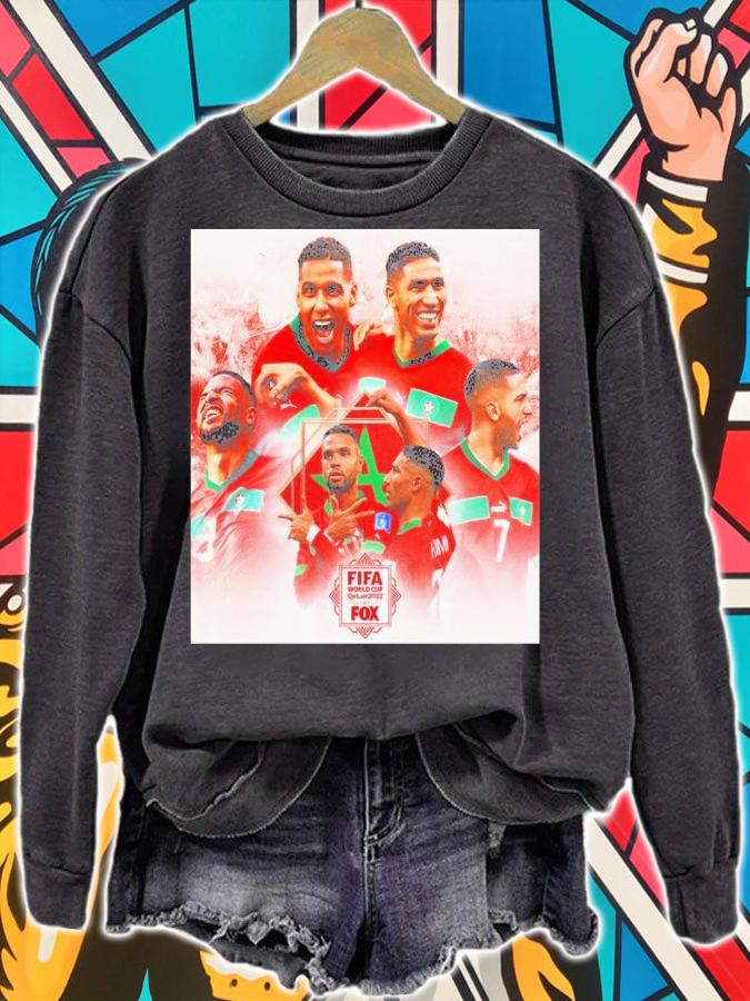 Morocco The Semifinals For The First Time In History World Cup Qatar 2022 Shirt t-shirt