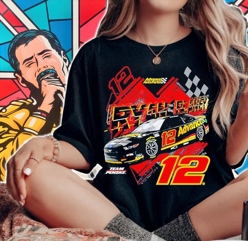Ryan Blaney Team Penske Advance Auto Parts Car shirt t-shirt woman shirt