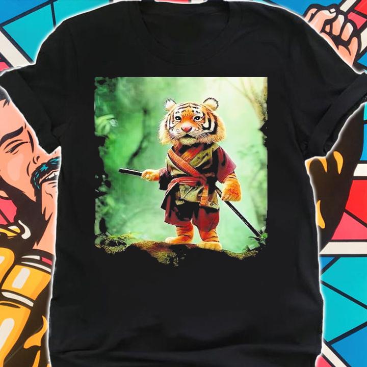 Tiger Samurai shirt t-shirt shirt