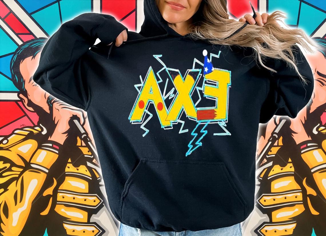 Axe Pikachu Lightning Pokemon shirt t-shirt hoodie