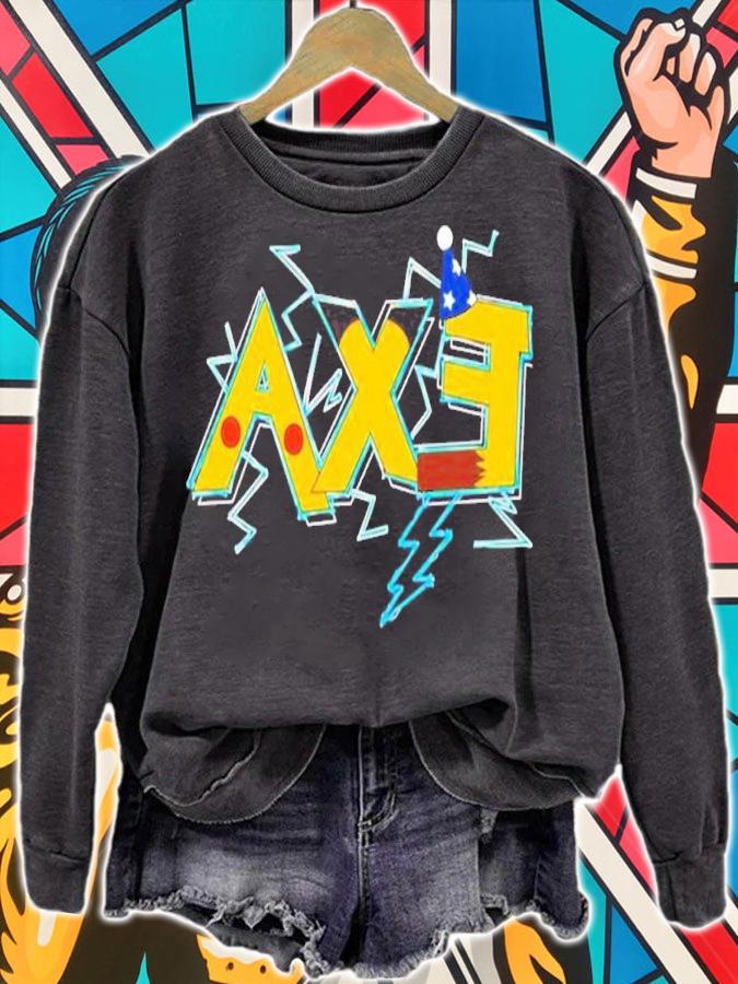 Axe Pikachu Lightning Pokemon shirt t-shirt sweatshirt