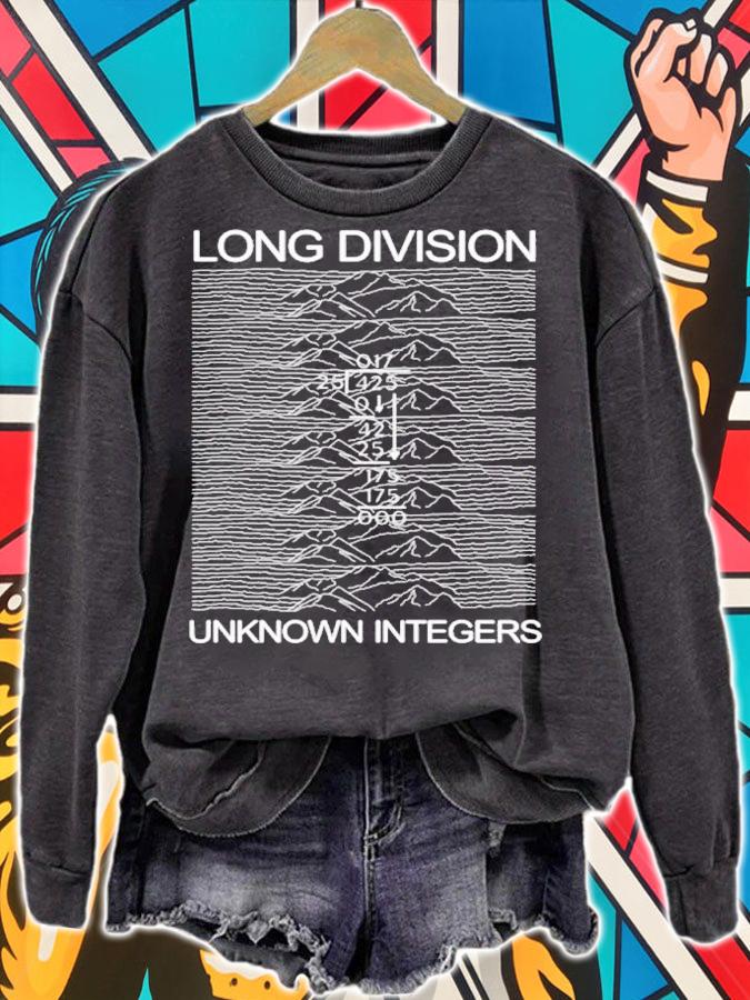 Long Division Joy Division style for math fans shirt t-shirt