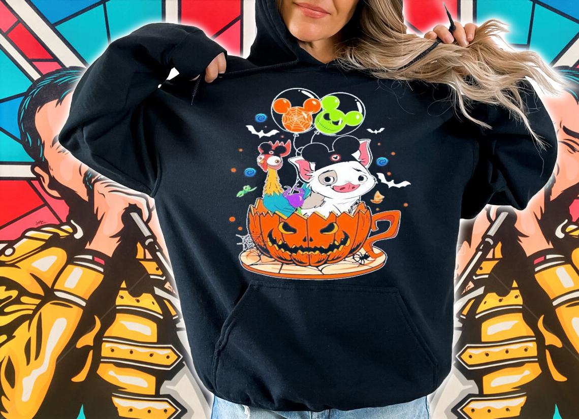 Moana Halloween Pua And Hei Disney T-Shirt t-shirt