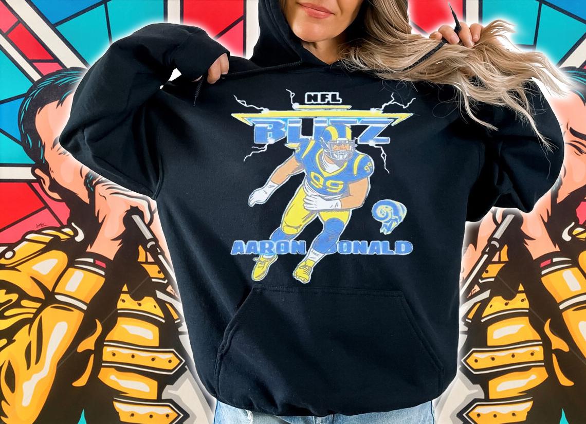 NFL Blitz Rams Aaron Donald shirt t-shirt hoodie