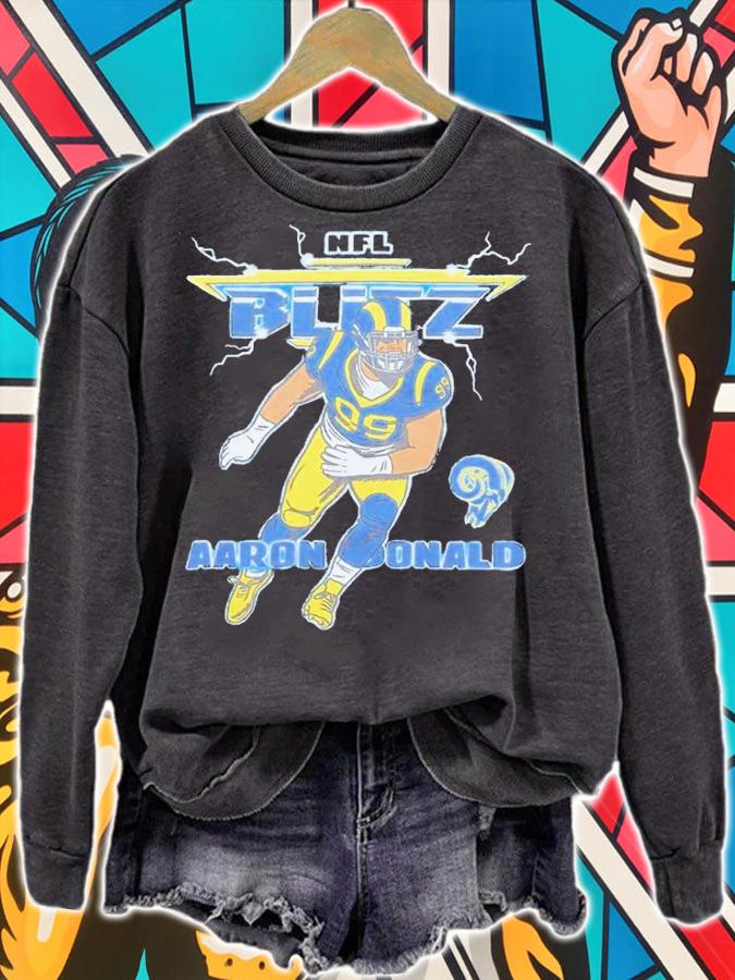 NFL Blitz Rams Aaron Donald shirt t-shirt sweatshirt