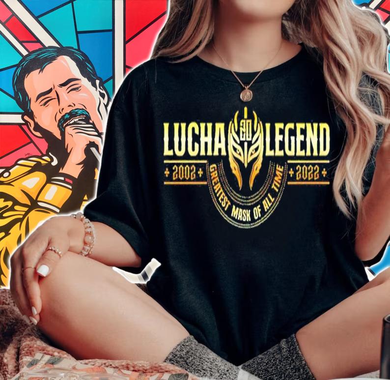 Rey Mysterio 20th Anniversary Lucha Legend shirt t-shirt