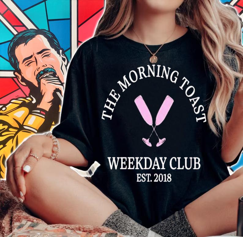 The morning toast weekday club shirt t-shirt woman shirt
