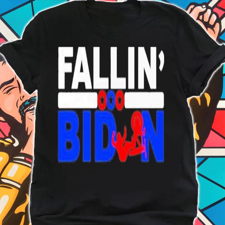 Fallin' With Biden Funny Biden Falls Off His Bike Shirt t-shirt shirt