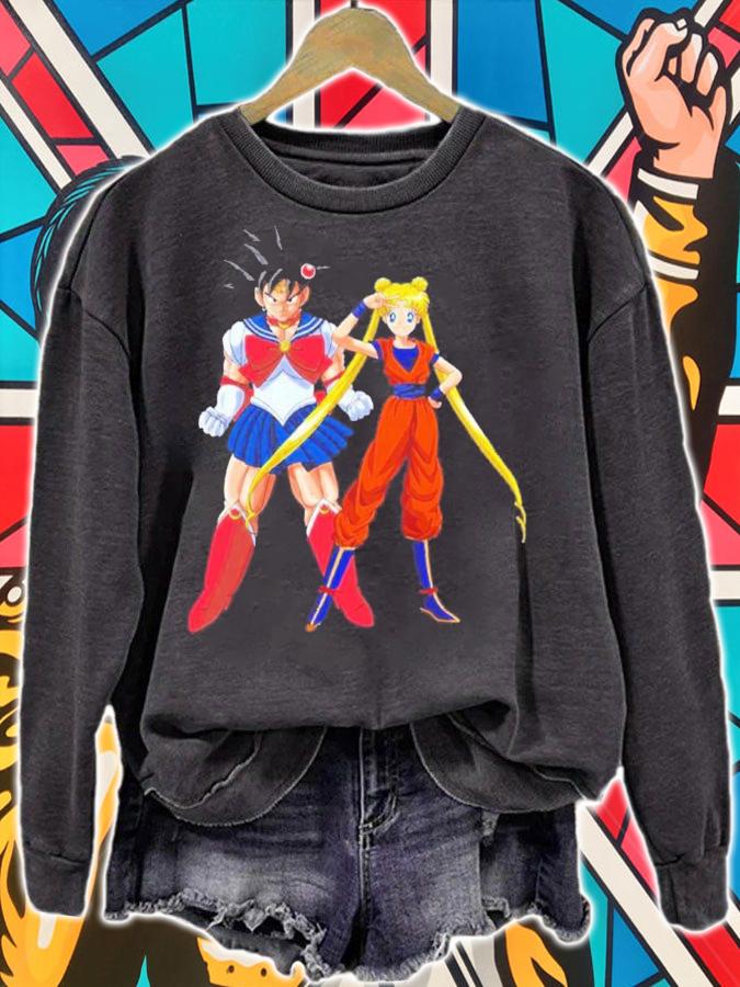 Goku X Serena Warriors Sailor Moon Dragon Ball Shirt t-shirt