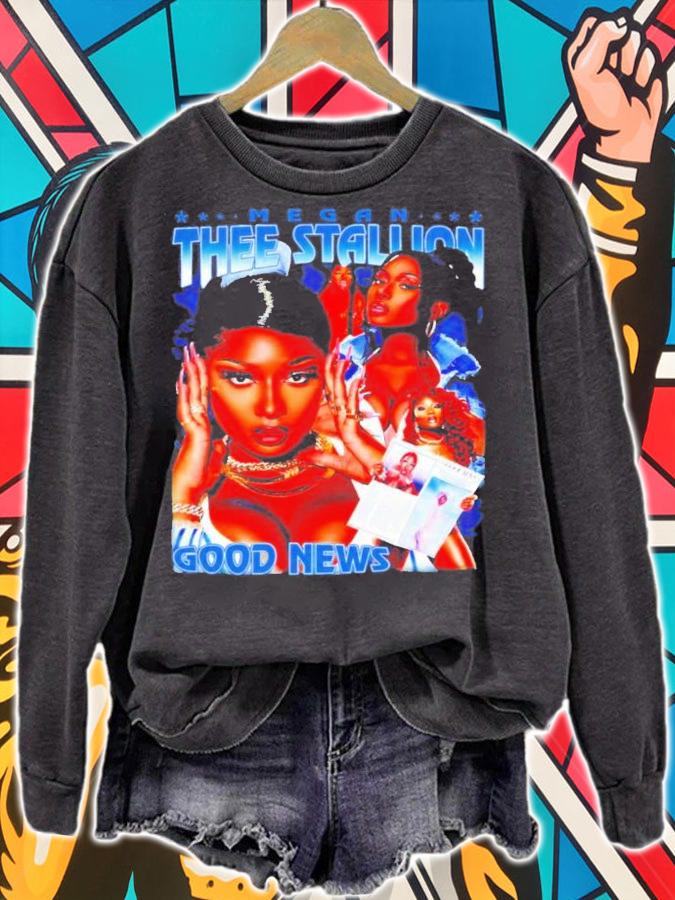 Good News Megan Thee Stallion Vintage Bootleg T-Shirt t-shirt sweatshirt