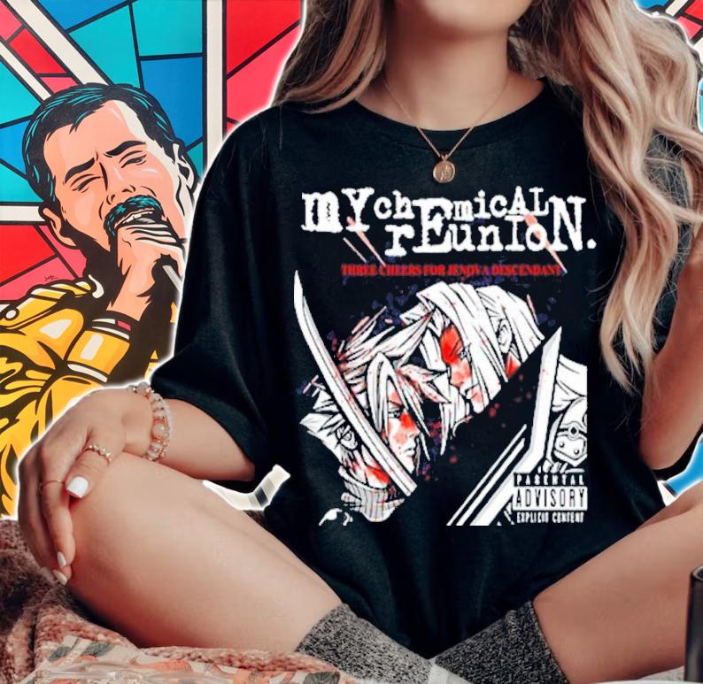 My Chemical Reunion Three Cheers For Jenova Descendant Shirt t-shirt woman shirt