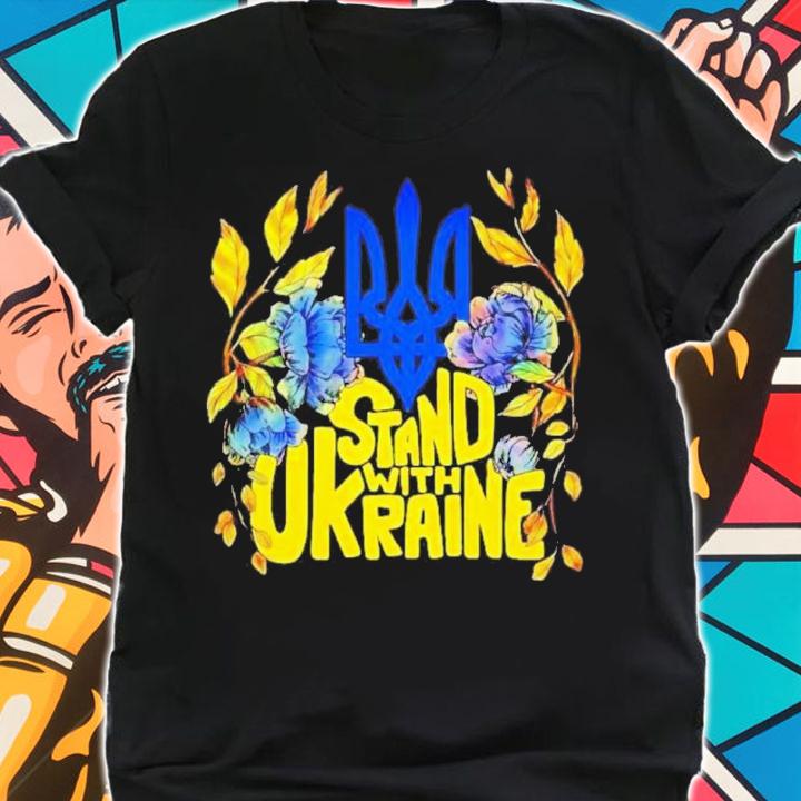 Stand With Ukraine Flowers Shirt t-shirt shirt