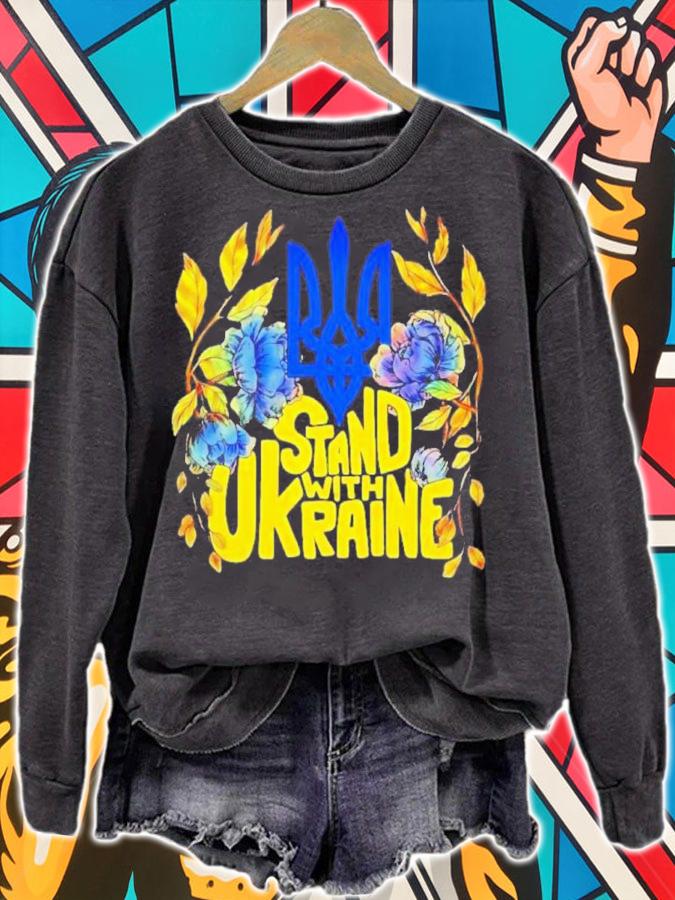 Stand With Ukraine Flowers Shirt t-shirt sweatshirt
