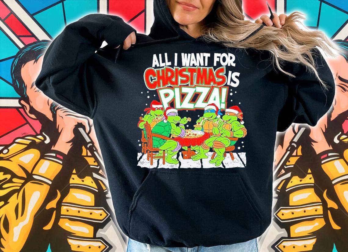 Teenage Mutant Ninja Turtles Pizza For Christmas shirt - Kingteeshop