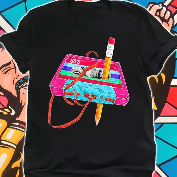 Vintage Cassette Tape Pencil 70s 80s 90s Music Mixtape T-shirt t-shirt shirt