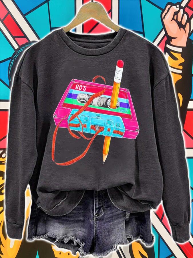 Vintage Cassette Tape Pencil 70s 80s 90s Music Mixtape T-shirt t-shirt sweatshirt