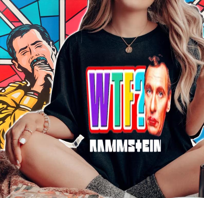 WTF North America Rammstein Rammstein Band Tour 2022 T-Shirt t-shirt woman shirt