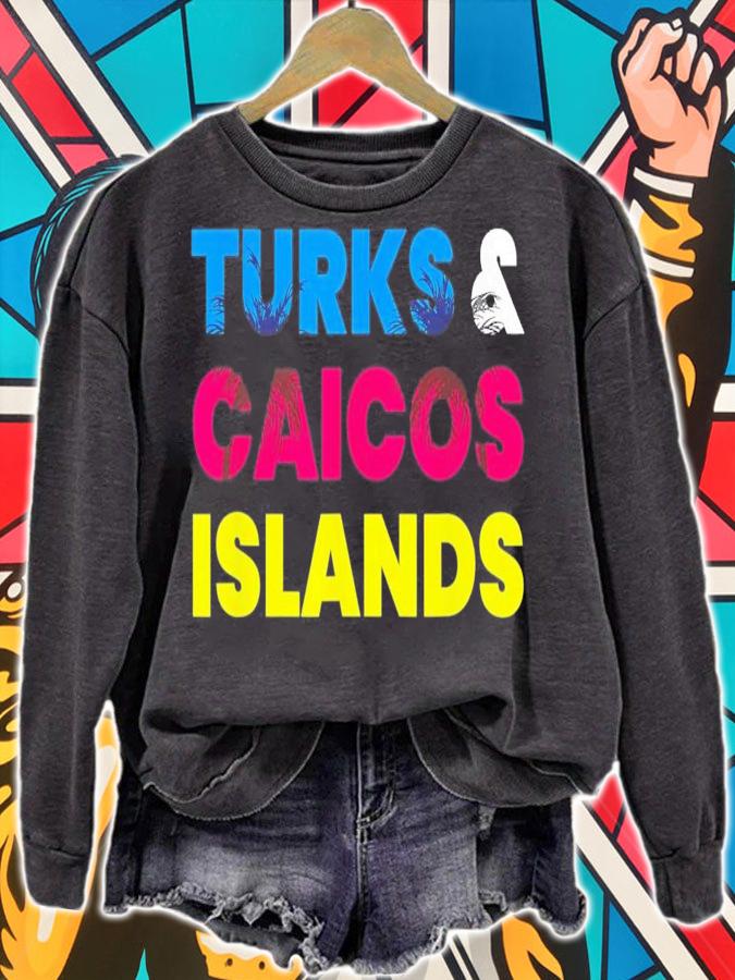 Turks And Caicos Islands Colorful Vacation T-Shirt t-shirt