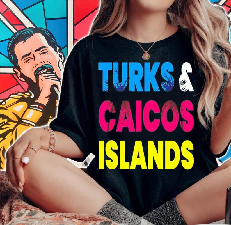 Turks And Caicos Islands Colorful Vacation T-Shirt t-shirt