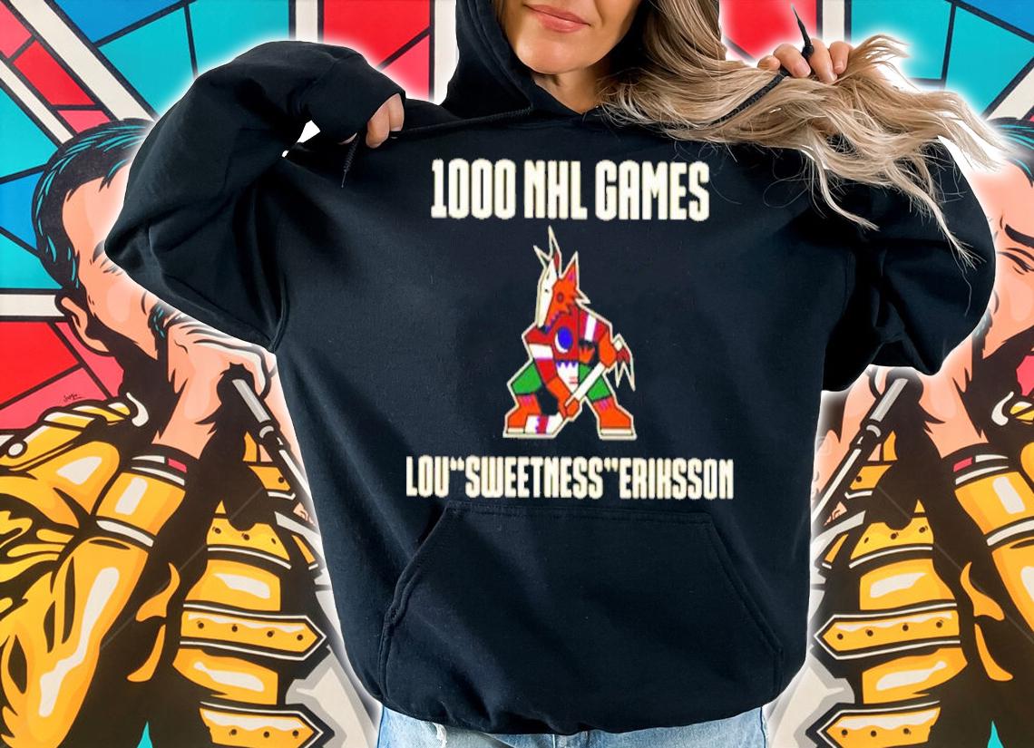 1000 Nhl Games Lou Sweetness Eriksson Shirt t-shirt hoodie