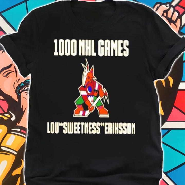 1000 Nhl Games Lou Sweetness Eriksson Shirt t-shirt shirt