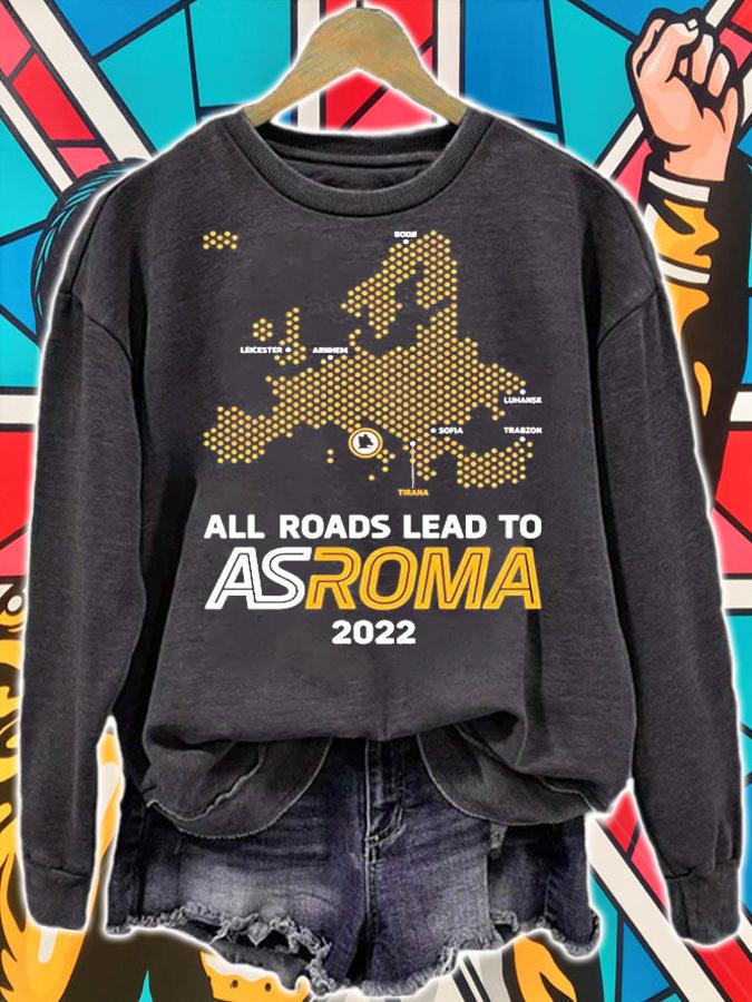 All Roads Lead To As Roma 2022 T-Shirt t-shirt