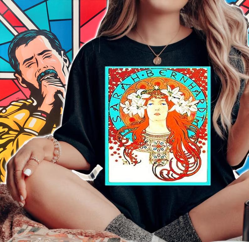 Alphonse Mucha Sarah Bernhardt Long Sleeve T-Shirt t-shirt woman shirt