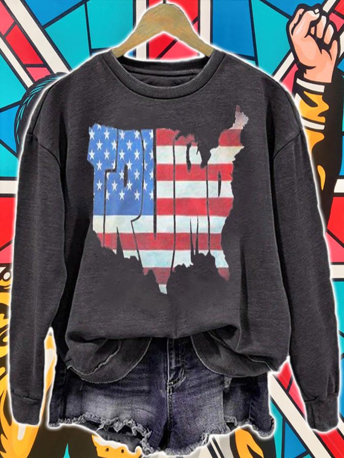 Anti Biden trump U.S Map Vintage United States Map American T-Shirt t-shirt sweatshirt