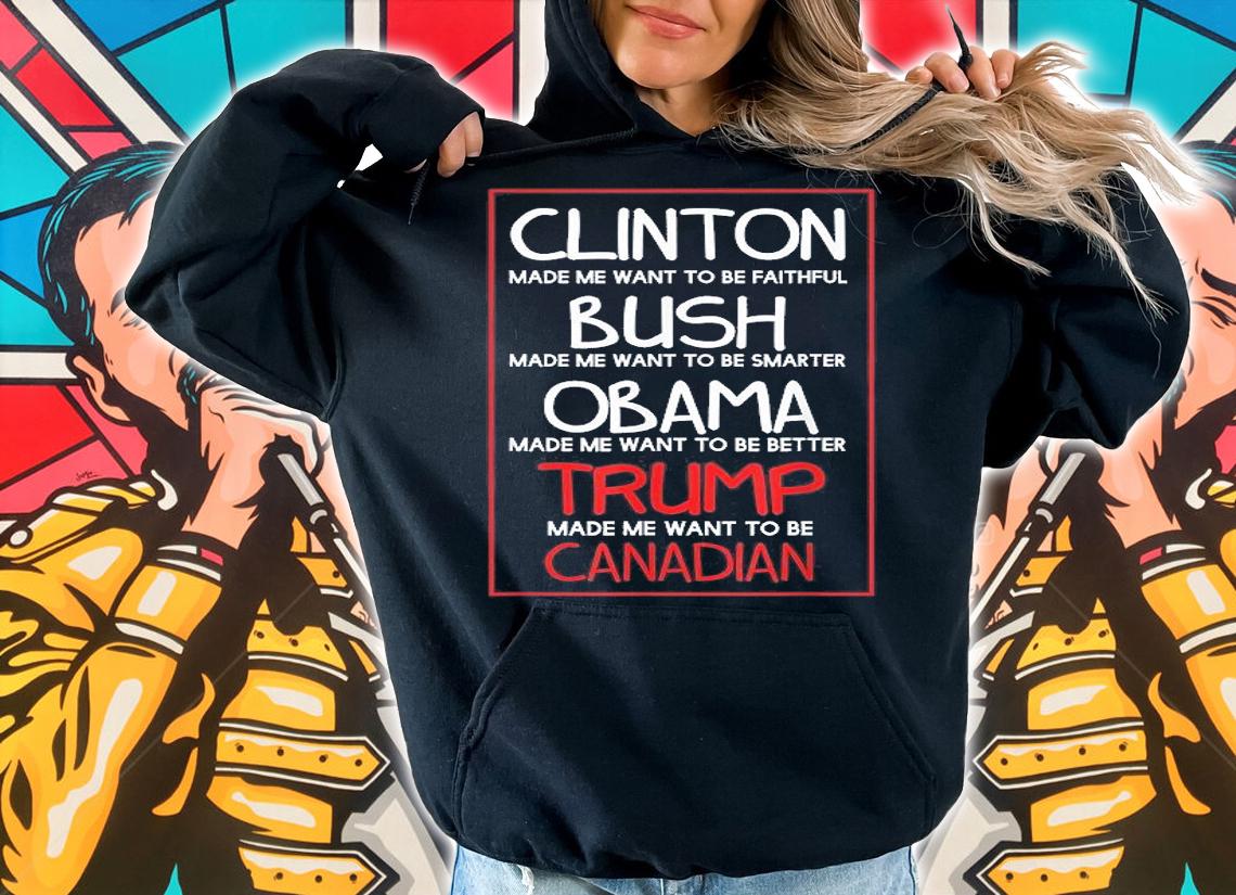 Anti Trump Made Me Want Become Canadian President Funny T-Shirt t-shirt hoodie