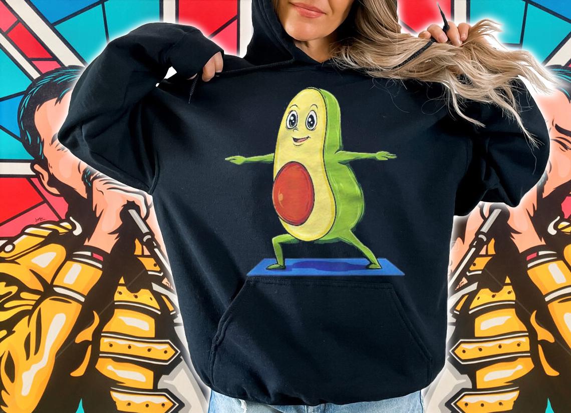 Avocado Yoga Pose Avocado Meditation Avocado Doing Yoga Shirt t-shirt