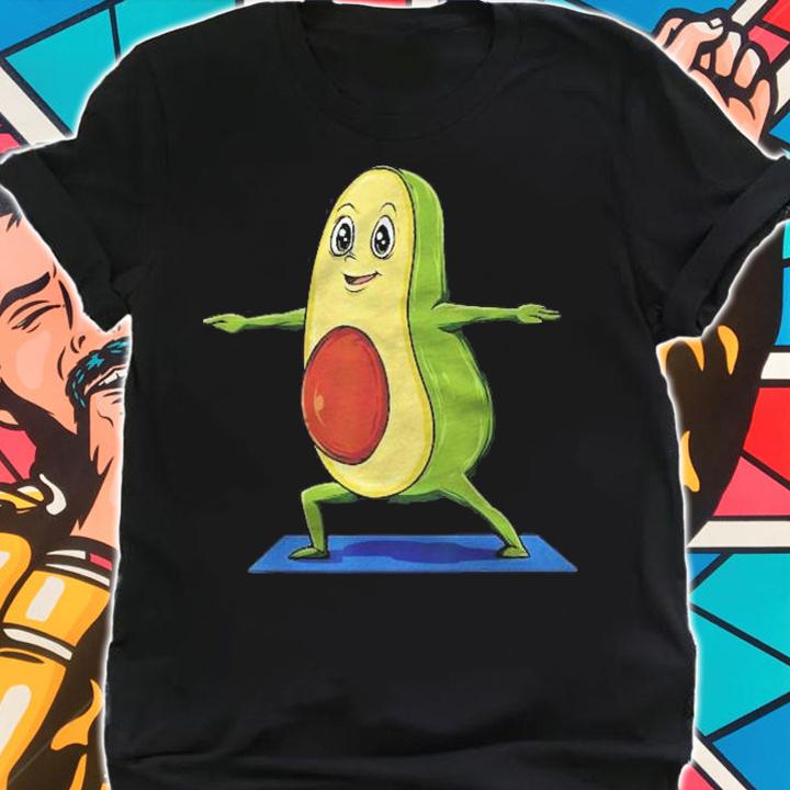 Avocado Yoga Pose Avocado Meditation Avocado Doing Yoga Shirt t-shirt